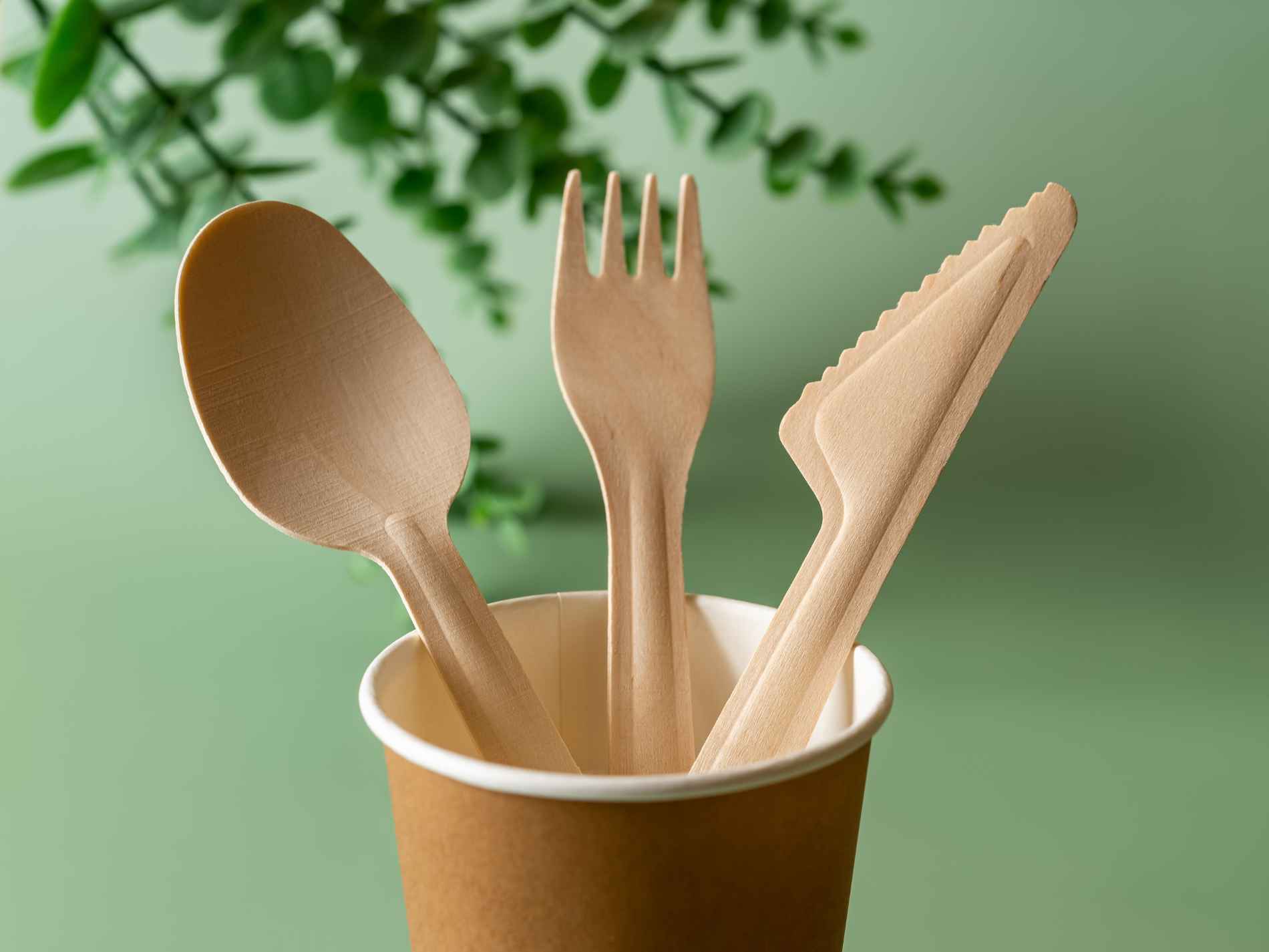 8 biodegradable spoons, knives, forks b22001 b22006