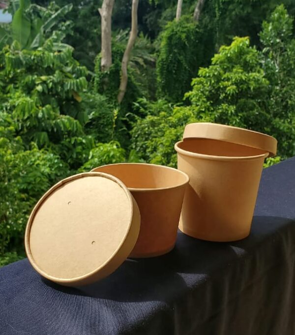 kraft paper soup cup 12oz capacity (500 pcs/ctn)