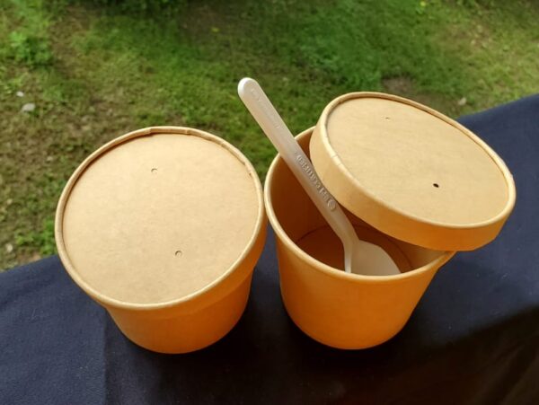 kraft paper soup cup 12oz capacity (500 pcs/ctn)