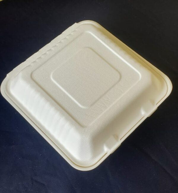 9"x 9" clamshell 3 compartment biodegradable (200 pcs/ctn)