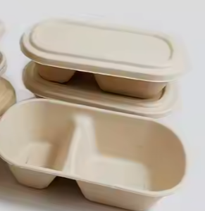 1000ml, 2 compartment food container (500 pcs/ctn)